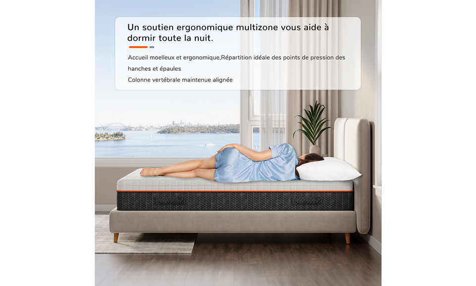 Vesgantti Matelas à Mémoire de Forme en Gel 16/18/20