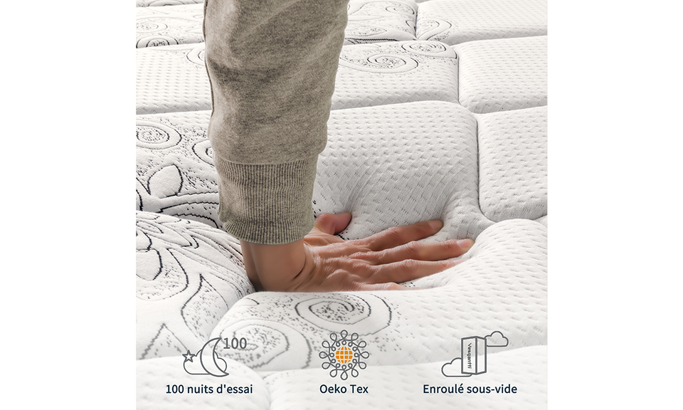 Vesgantti Matelas Hybride Superieur 26 cm
