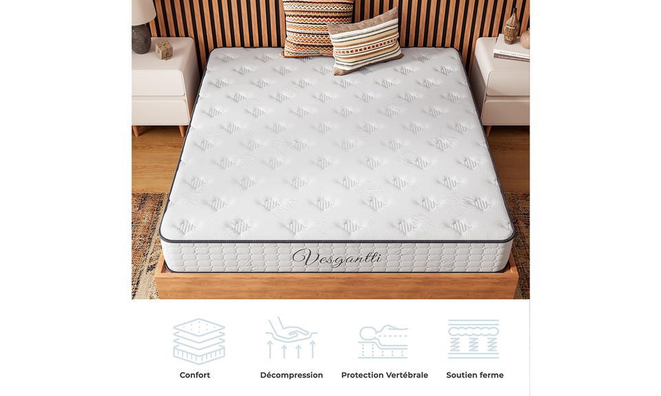 Vesgantti Matelas Hybride Nova rêve, épaisseur 24cm