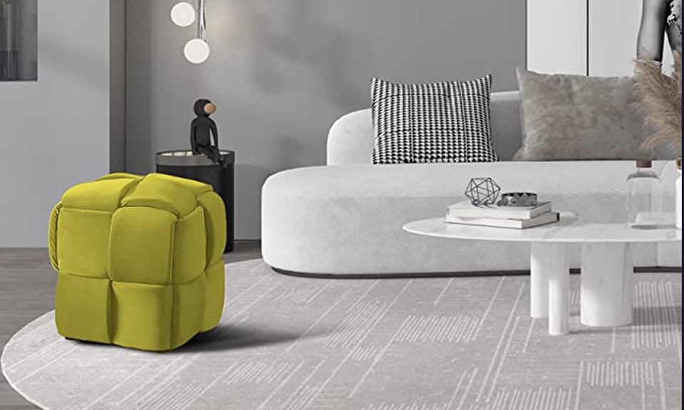  Cube Velvet Ottoman, Decorative Furniture Upholstered Pouffe Footstool,THE 15 BEST Cube Ottomans for 2022 ,Upholstered Cube Ottoman